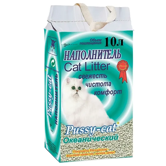 O9MDqOk8moaACKSe576-NG5esS4Mtn-9y58td8b14bQ= Наполнитель Pussy Cat 10 л 5.27 кг впитывающий — изображение 1