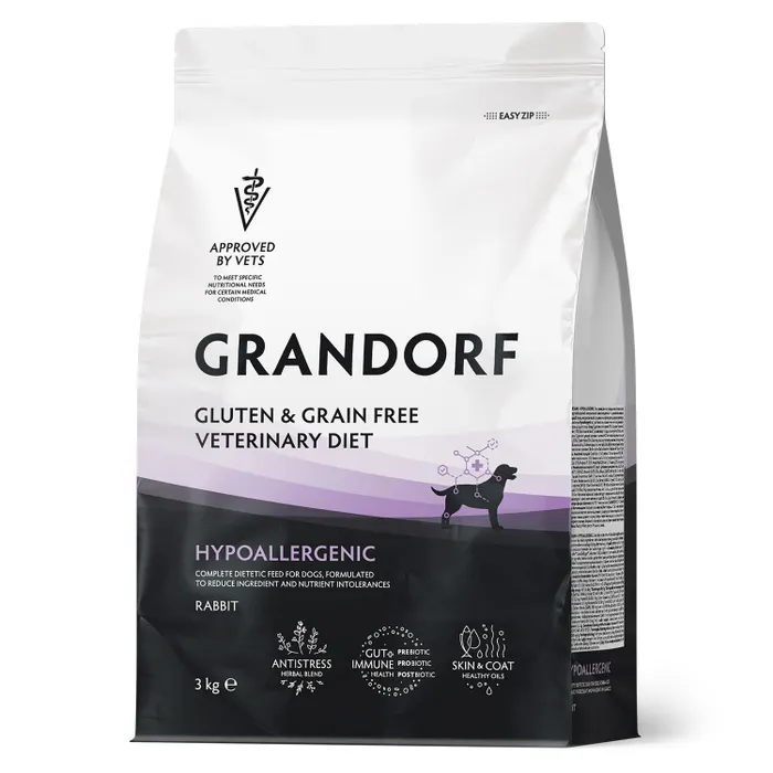 yb1pw8nMBnW2RQWEPmvO8ym5HKqF59eeeCSS0bAK3OE= Корм для собак GRANDORF VETERINARY при пищевой аллергии 3кг — изображение 1